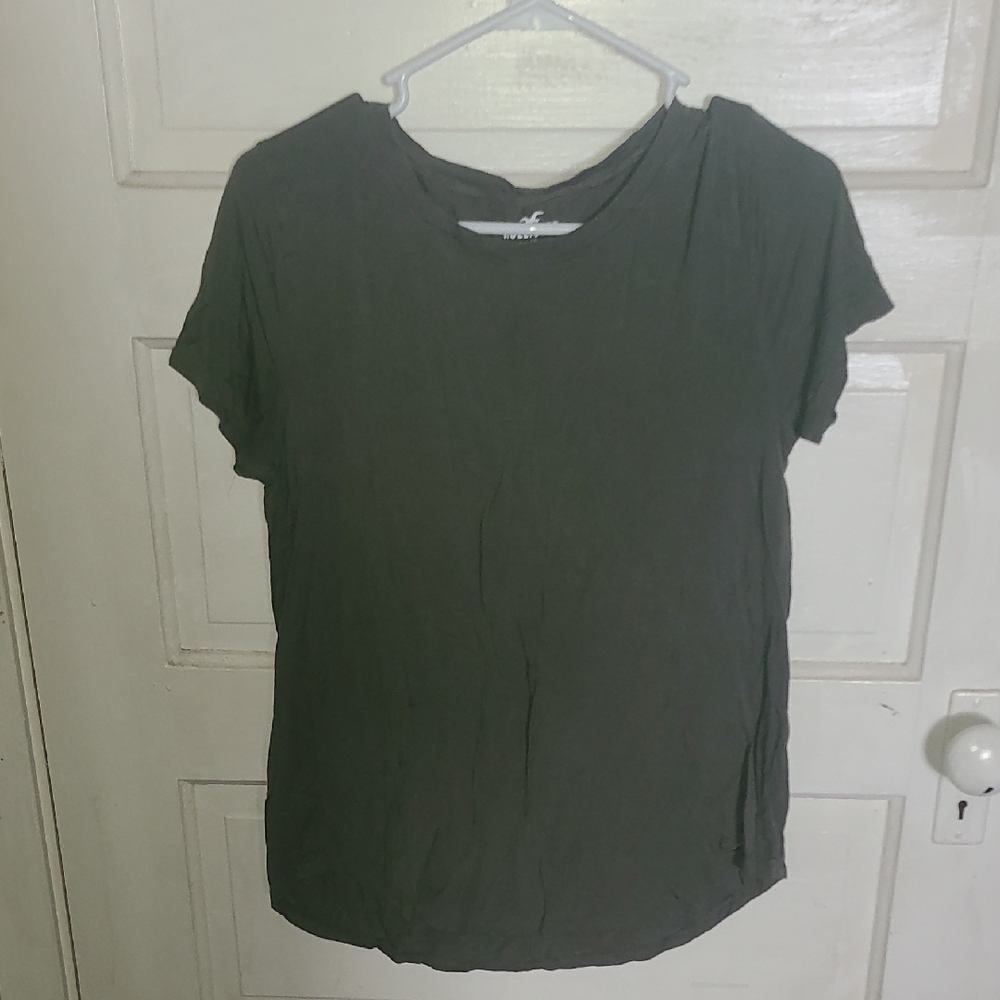Hollister Olive Green Short Sleeve Tee